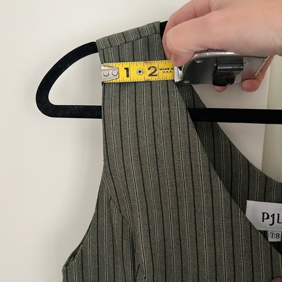 Vintage PJLA Black and Grey Striped Dresss - Picture 5 of 9